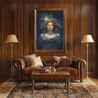 Celestial Serenity Woman Artistic Pop Culture Poster PosterGoat