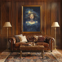 Celestial Serenity Woman Artistic Pop Culture Poster PosterGoat