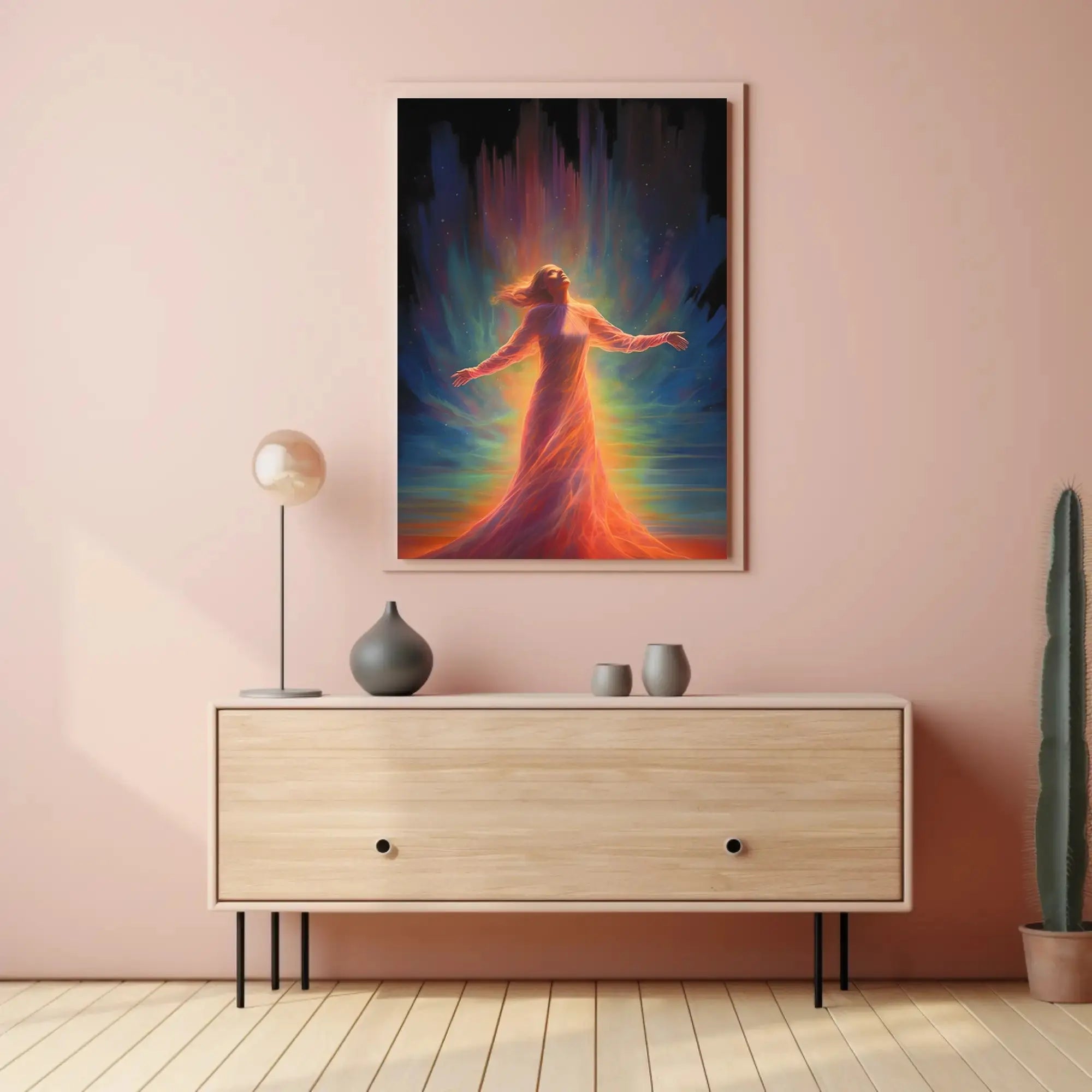 Celestial Transcendence Surreal Art Poster PosterGoat