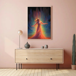 Celestial Transcendence Surreal Art Poster PosterGoat