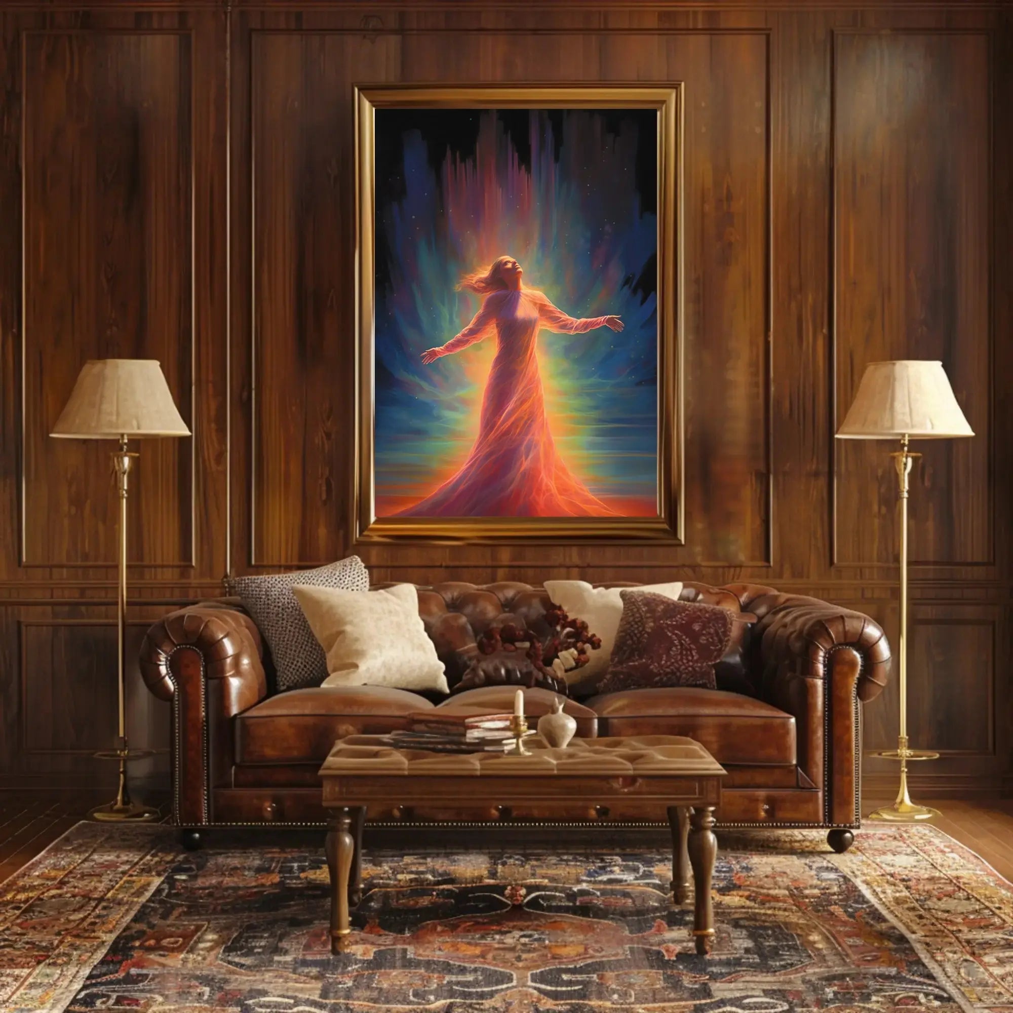 Celestial Transcendence Surreal Art Poster PosterGoat