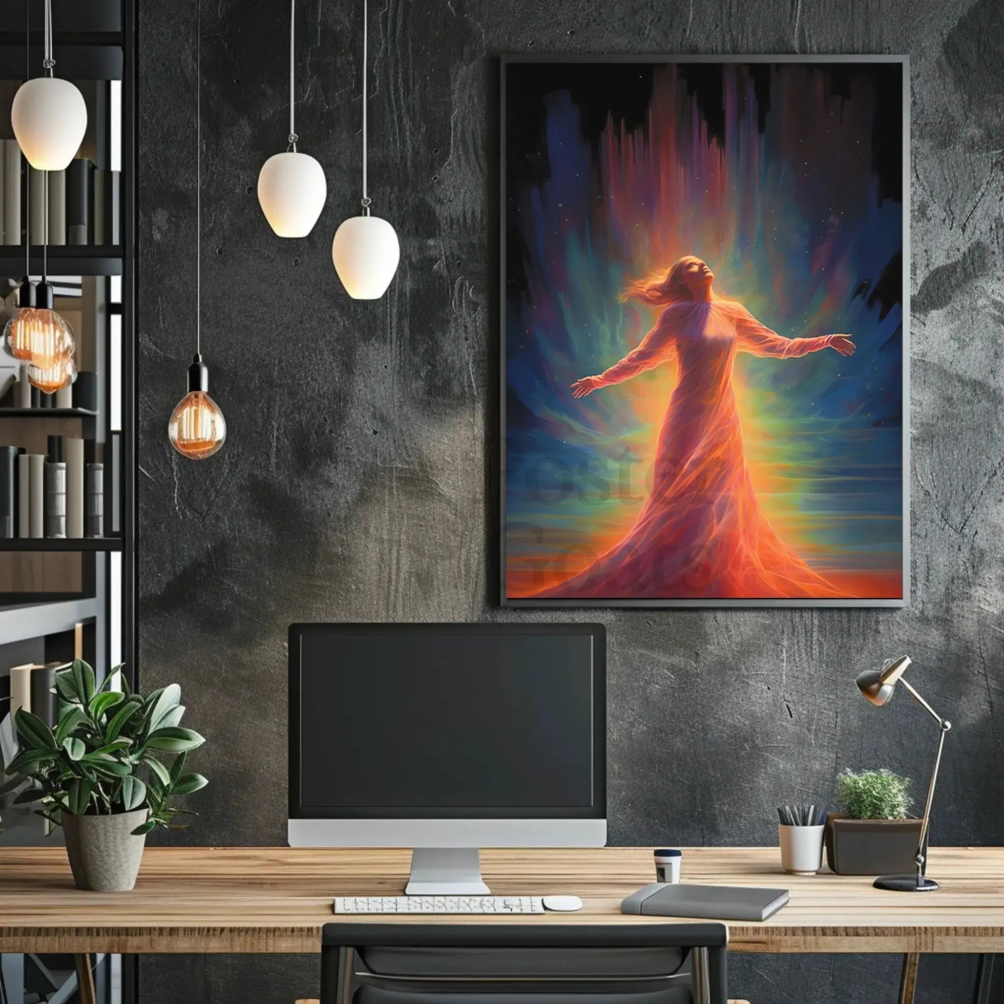 Celestial Transcendence Surreal Art Poster PosterGoat