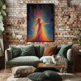 Celestial Transcendence Surreal Art Poster PosterGoat