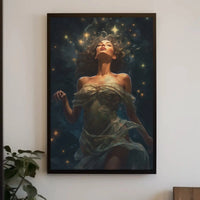 Celestial Woman Dreamscape Art Print Poster PosterGoat