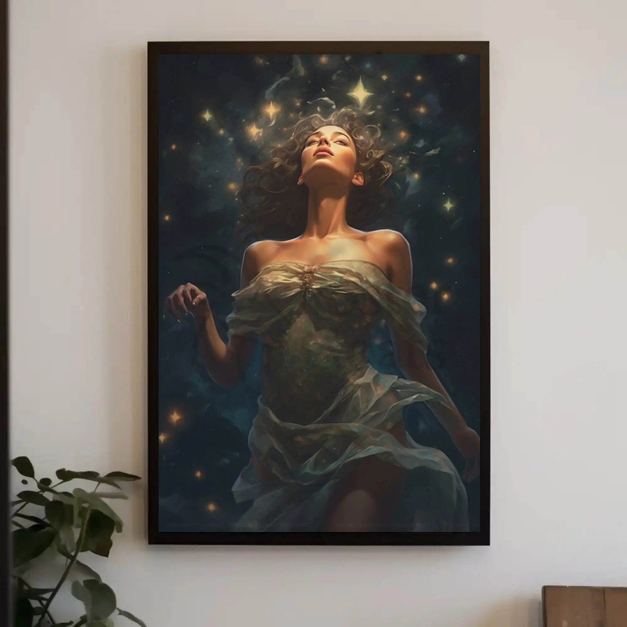Celestial Woman Dreamscape Art Print Poster PosterGoat