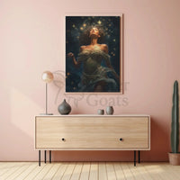 Celestial Woman Dreamscape Art Print Poster PosterGoat