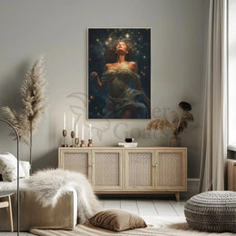 Celestial Woman Dreamscape Art Print Poster PosterGoat