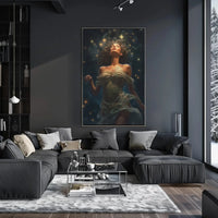 Celestial Woman Dreamscape Art Print Poster PosterGoat