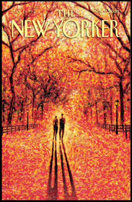 Central Park Autumn Scene Art Print - Abstract Poster PosterGoat