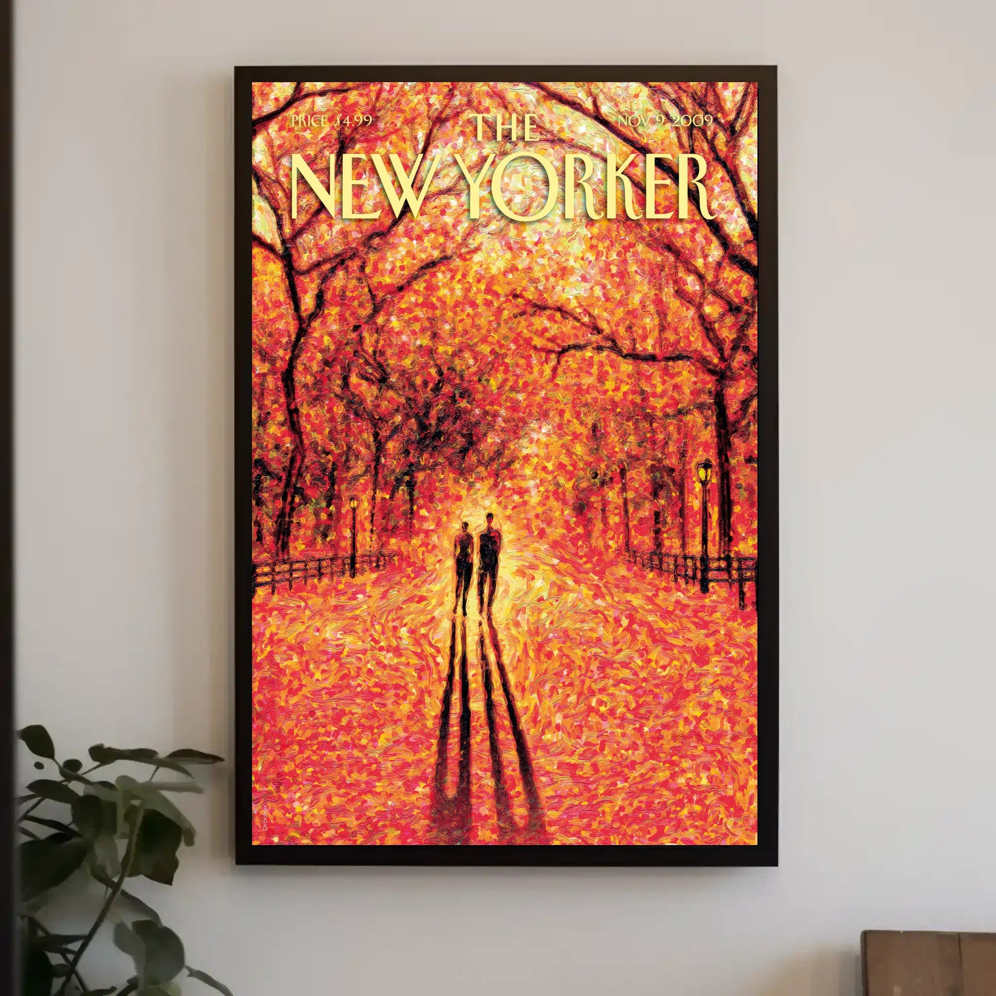 Central Park Autumn Scene Art Print - Abstract Poster PosterGoat