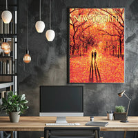 Central Park Autumn Scene Art Print - Abstract Poster PosterGoat