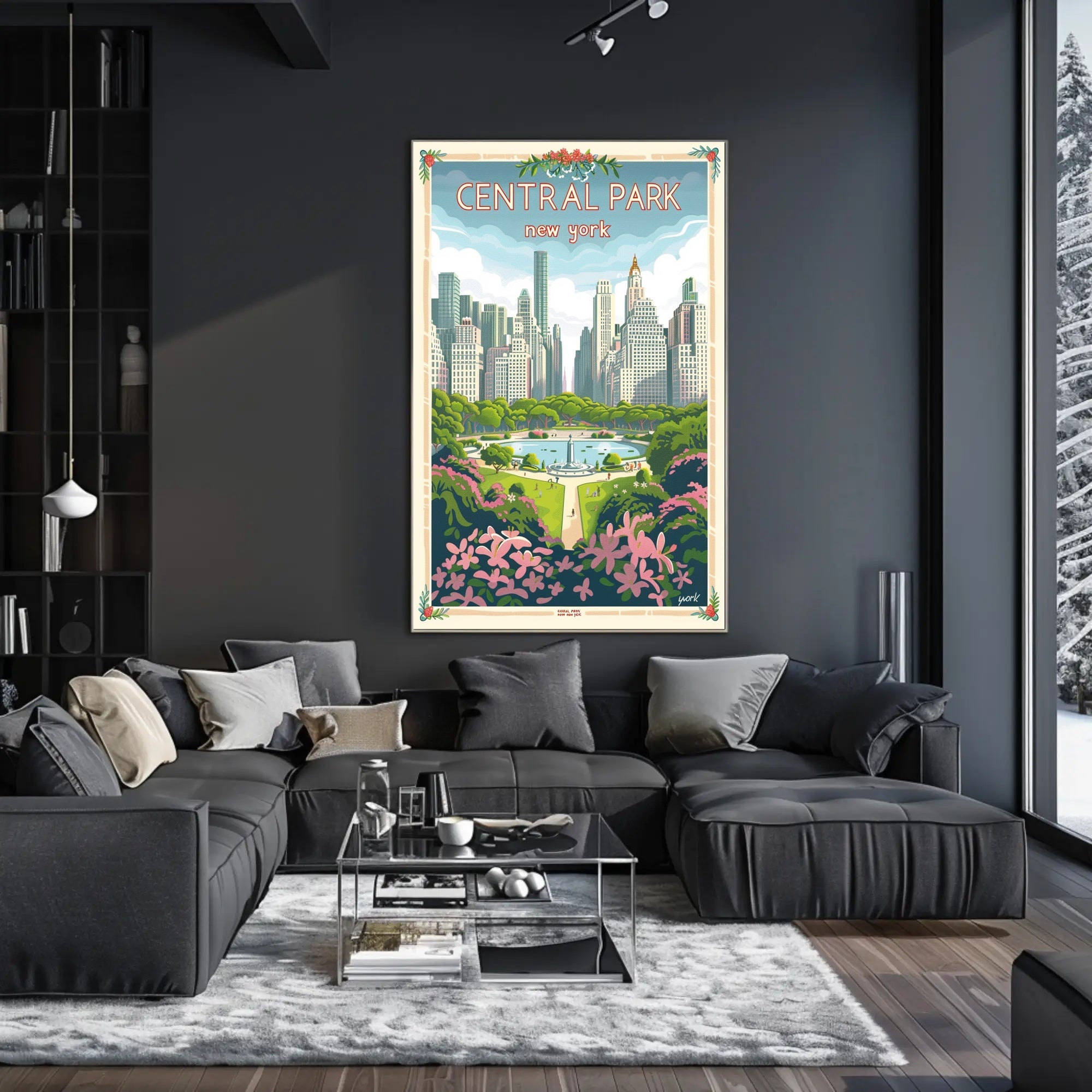 Central Park Skyline Art - Urban or Cityscape Poster PosterGoat