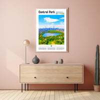 Central Park Skyline Serenity - Travel Poster PosterGoat