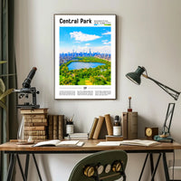 Central Park Skyline Serenity - Travel Poster PosterGoat