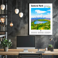Central Park Skyline Serenity - Travel Poster PosterGoat