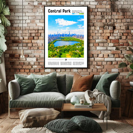 Central Park Skyline Serenity - Travel Poster PosterGoat