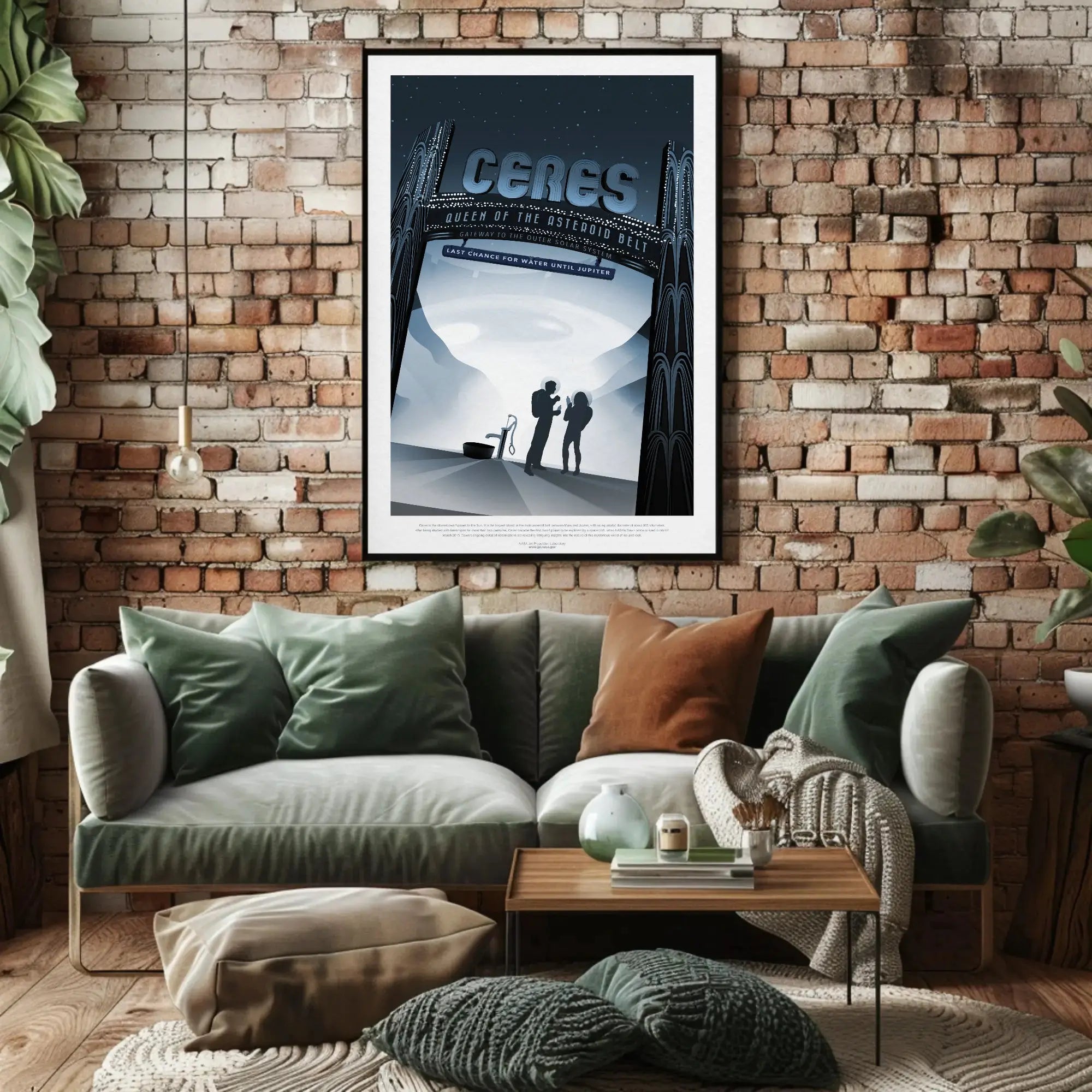 Ceres: Queen of the Asteroid Belt Sci-Fi Poster PosterGoat