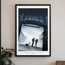 Ceres: Queen of the Asteroid Belt Sci-Fi Poster PosterGoat