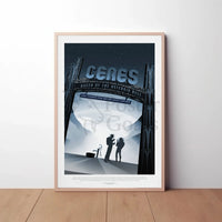 Ceres: Queen of the Asteroid Belt Sci-Fi Poster PosterGoat