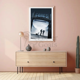 Ceres: Queen of the Asteroid Belt Sci-Fi Poster PosterGoat