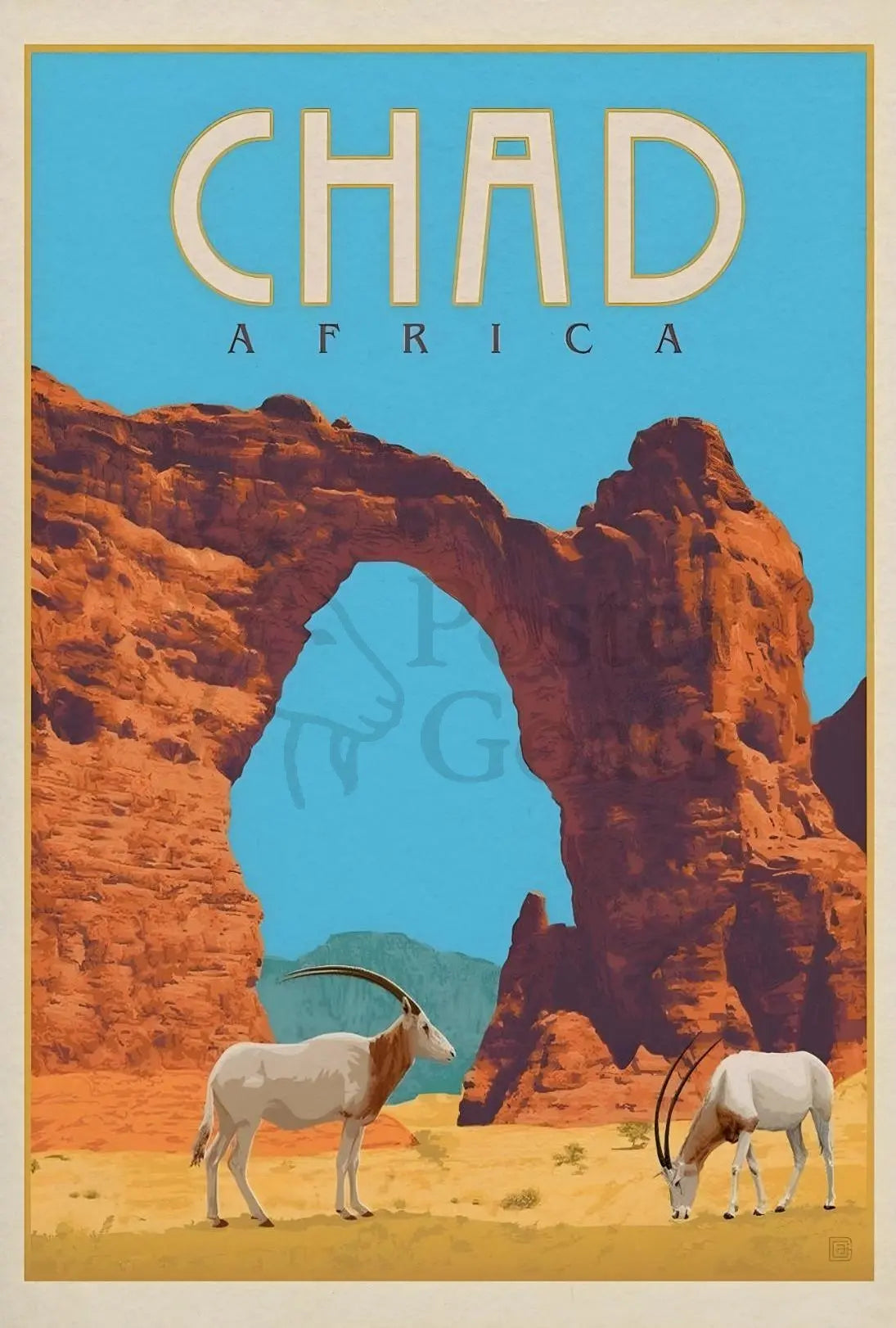 Chad Africa Adventure Travel Poster PosterGoat
