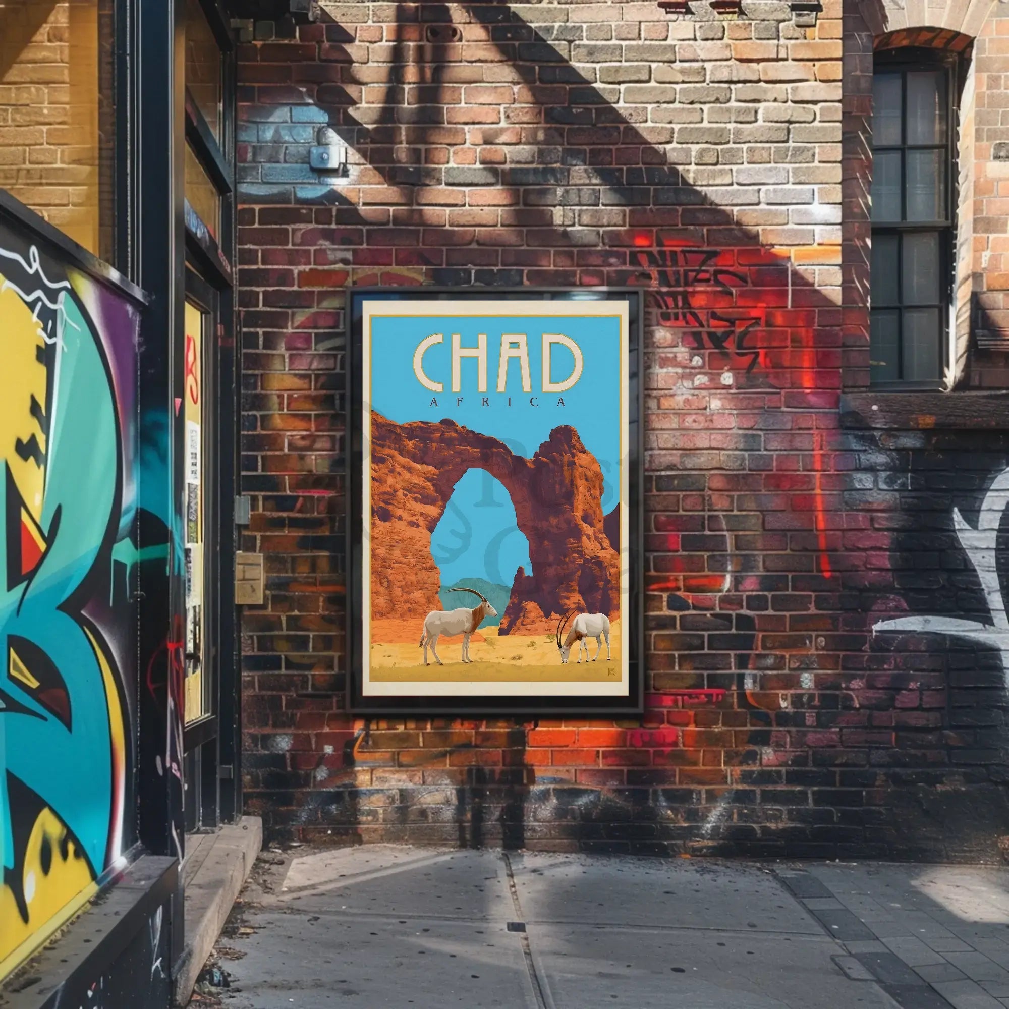Chad Africa Adventure Travel Poster PosterGoat
