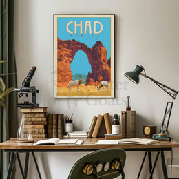 Chad Africa Adventure Travel Poster PosterGoat