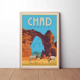 Chad Africa Adventure Travel Poster PosterGoat