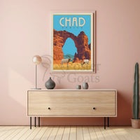 Chad Africa Adventure Travel Poster PosterGoat