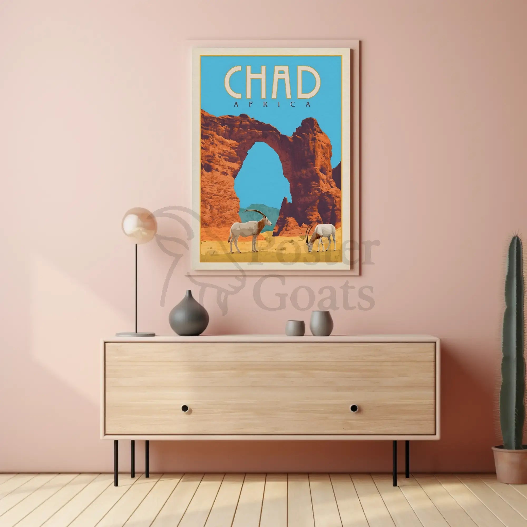 Chad Africa Adventure Travel Poster PosterGoat