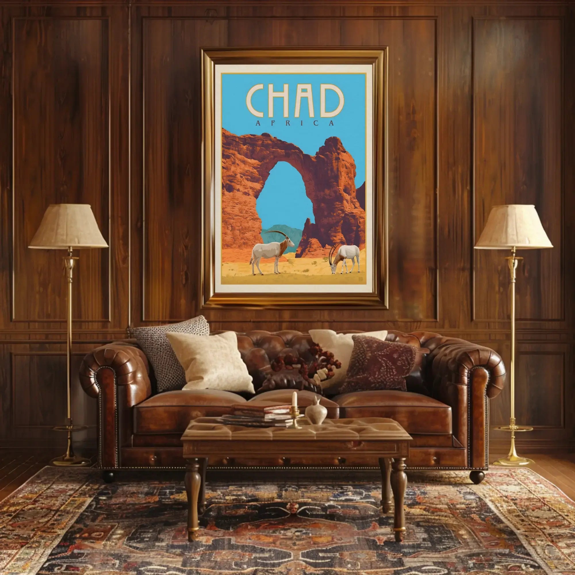 Chad Africa Adventure Travel Poster PosterGoat