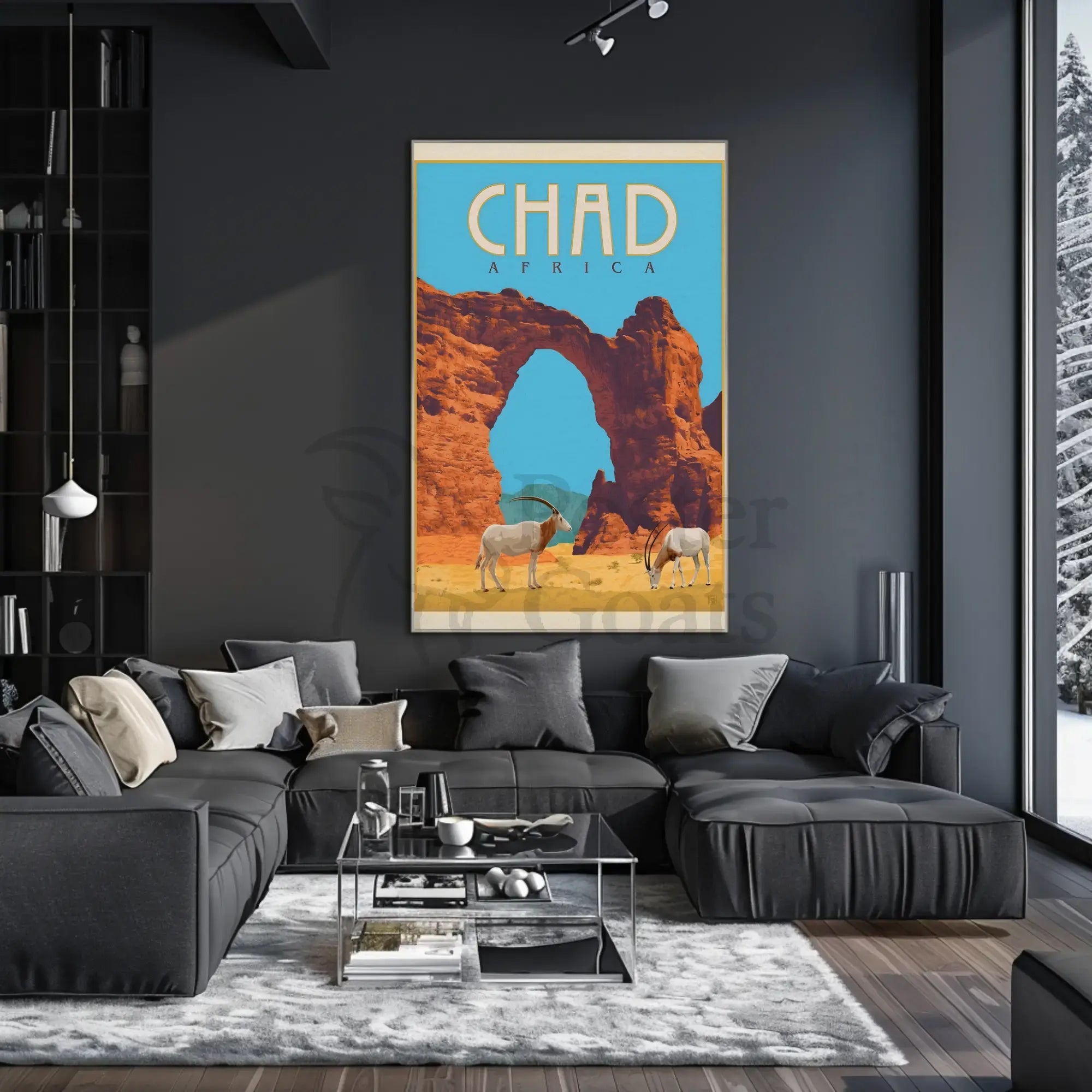 Chad Africa Adventure Travel Poster PosterGoat