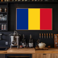 Chad National Flag Bold Patriotic Country Flag Poster PosterGoat
