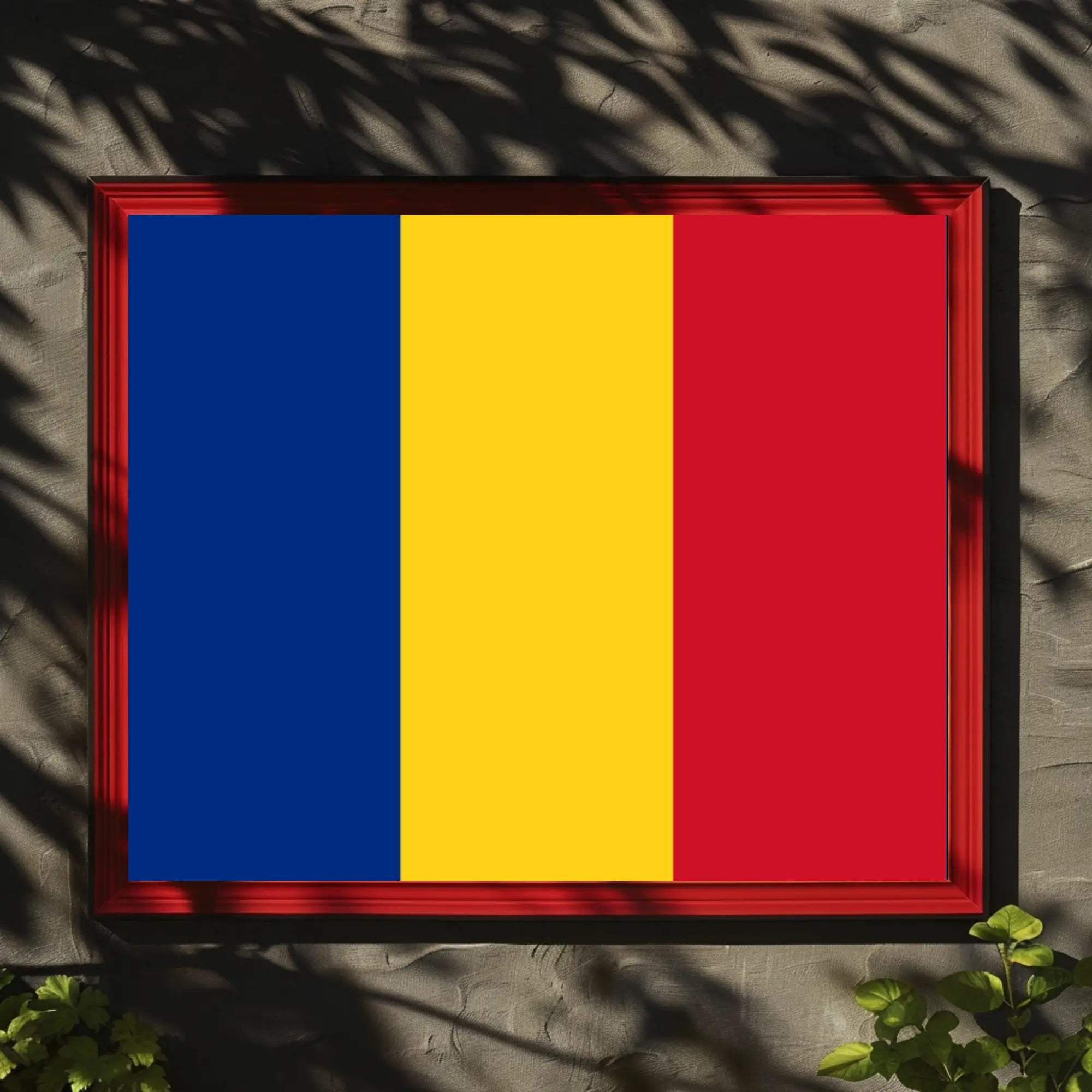 Chad National Flag Bold Patriotic Country Flag Poster PosterGoat