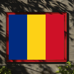 Chad National Flag Bold Patriotic Country Flag Poster PosterGoat
