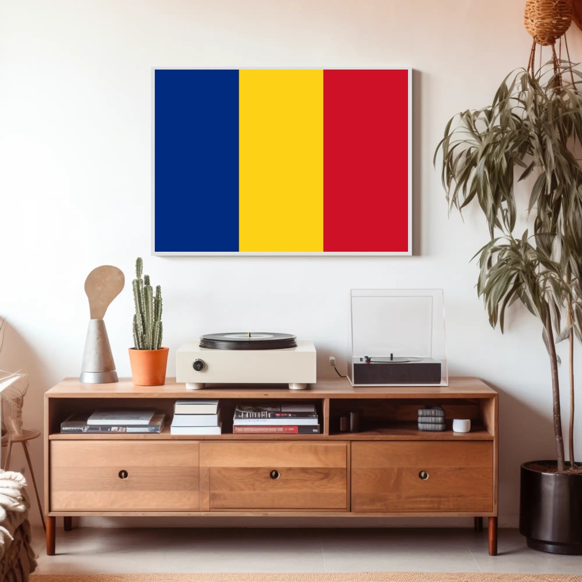 Chad National Flag Bold Patriotic Country Flag Poster PosterGoat