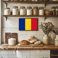 Chad National Flag Bold Patriotic Country Flag Poster PosterGoat