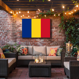 Chad National Flag Bold Patriotic Country Flag Poster PosterGoat