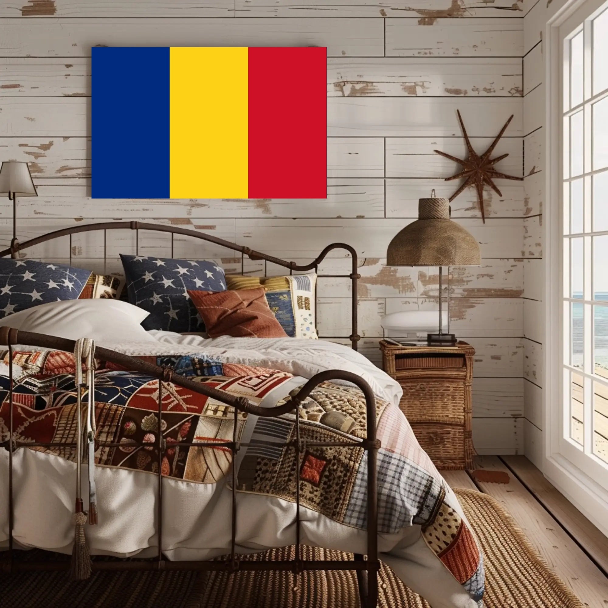 Chad National Flag Bold Patriotic Country Flag Poster PosterGoat