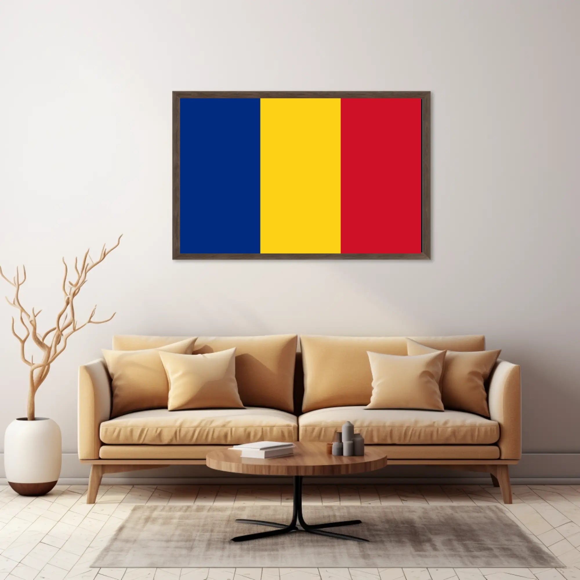 Chad National Flag Bold Patriotic Country Flag Poster PosterGoat
