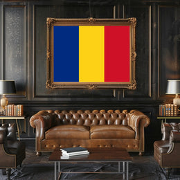 Chad National Flag Bold Patriotic Country Flag Poster PosterGoat