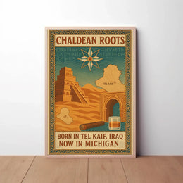 Chaldean Heritage Fusion Art Cultural or Heritage Poster PosterGoat