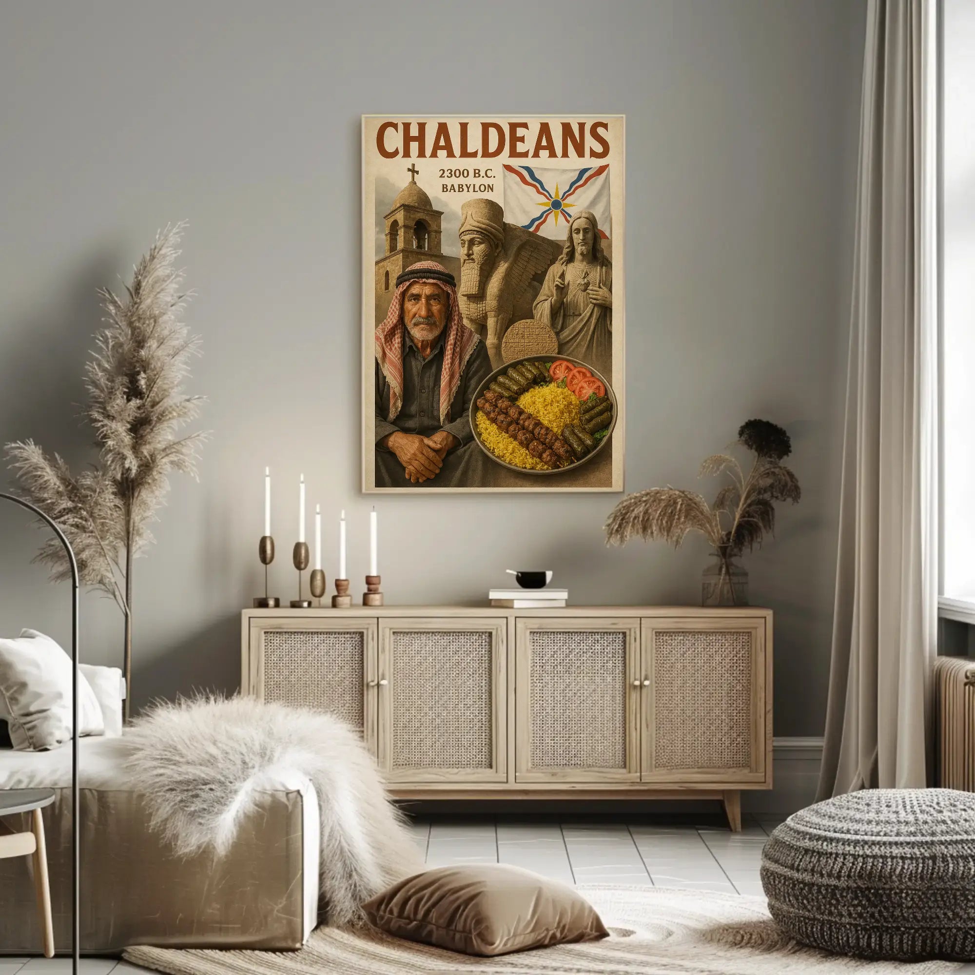 Chaldean Legacy Vintage Art Cultural Heritage Poster PosterGoat