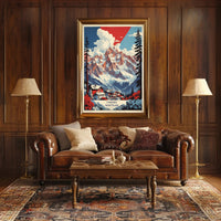 Chamonix-Mont-Blanc Scenic Travel Poster PosterGoat