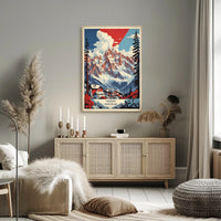 Chamonix-Mont-Blanc Scenic Travel Poster PosterGoat