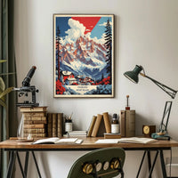 Chamonix-Mont-Blanc Scenic Travel Poster PosterGoat