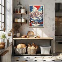 Chamonix-Mont-Blanc Scenic Travel Poster PosterGoat