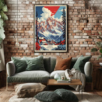 Chamonix-Mont-Blanc Scenic Travel Poster PosterGoat