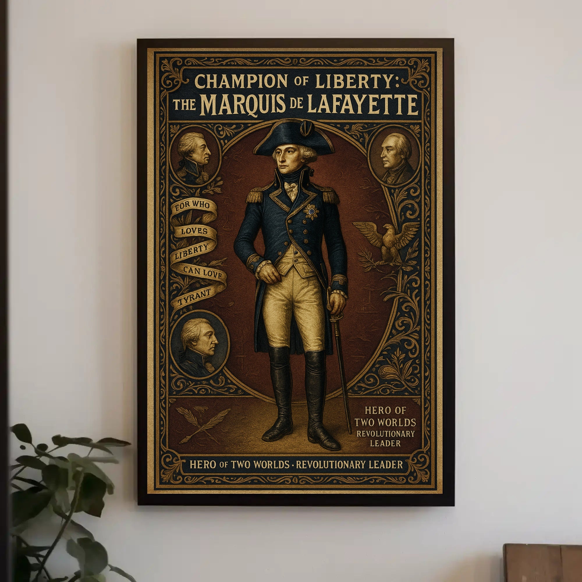 Champion of Liberty The Marquis de Lafayette Poster PosterGoat