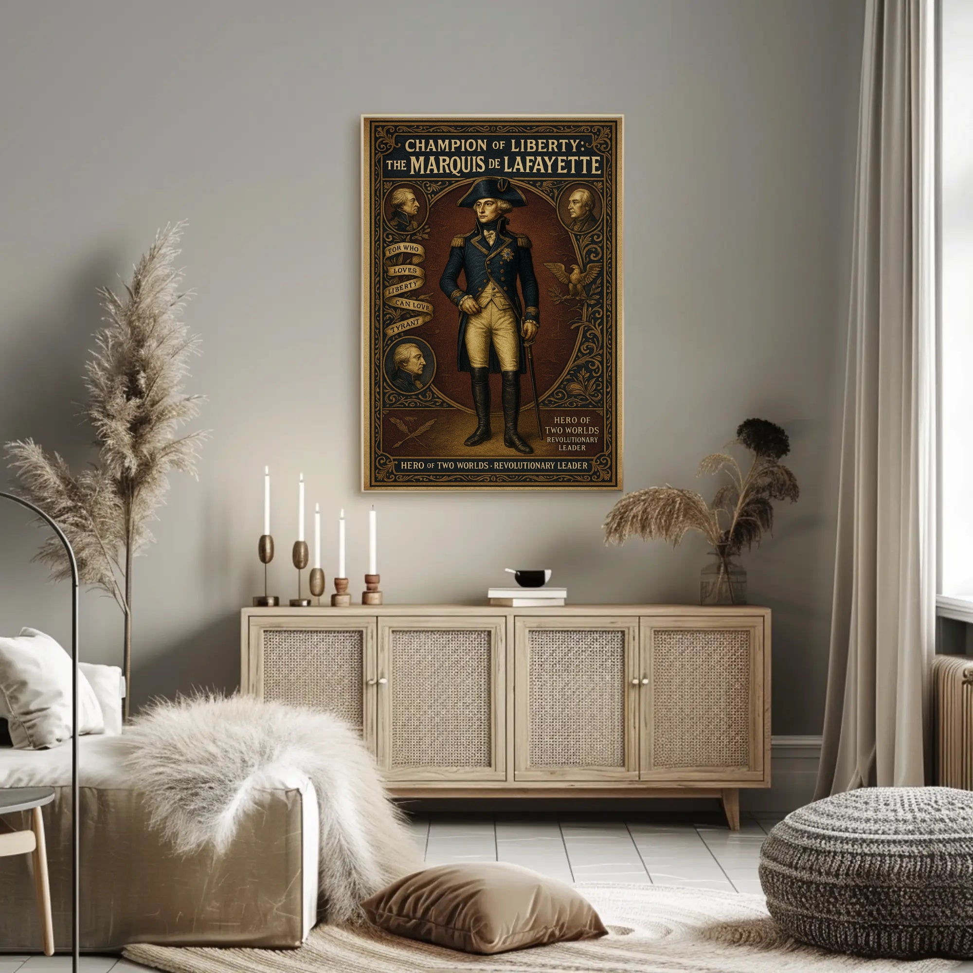 Champion of Liberty The Marquis de Lafayette Poster PosterGoat